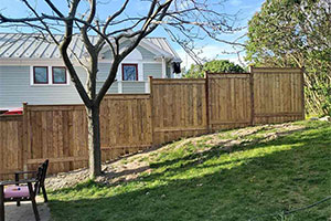Sloping Fence